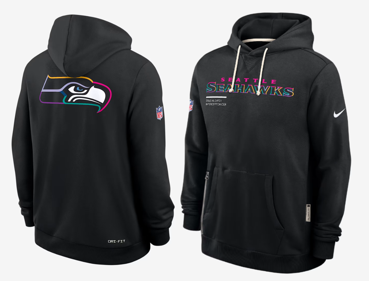 Men Seattle Seahawks black 2025 Nike NFL hoodie